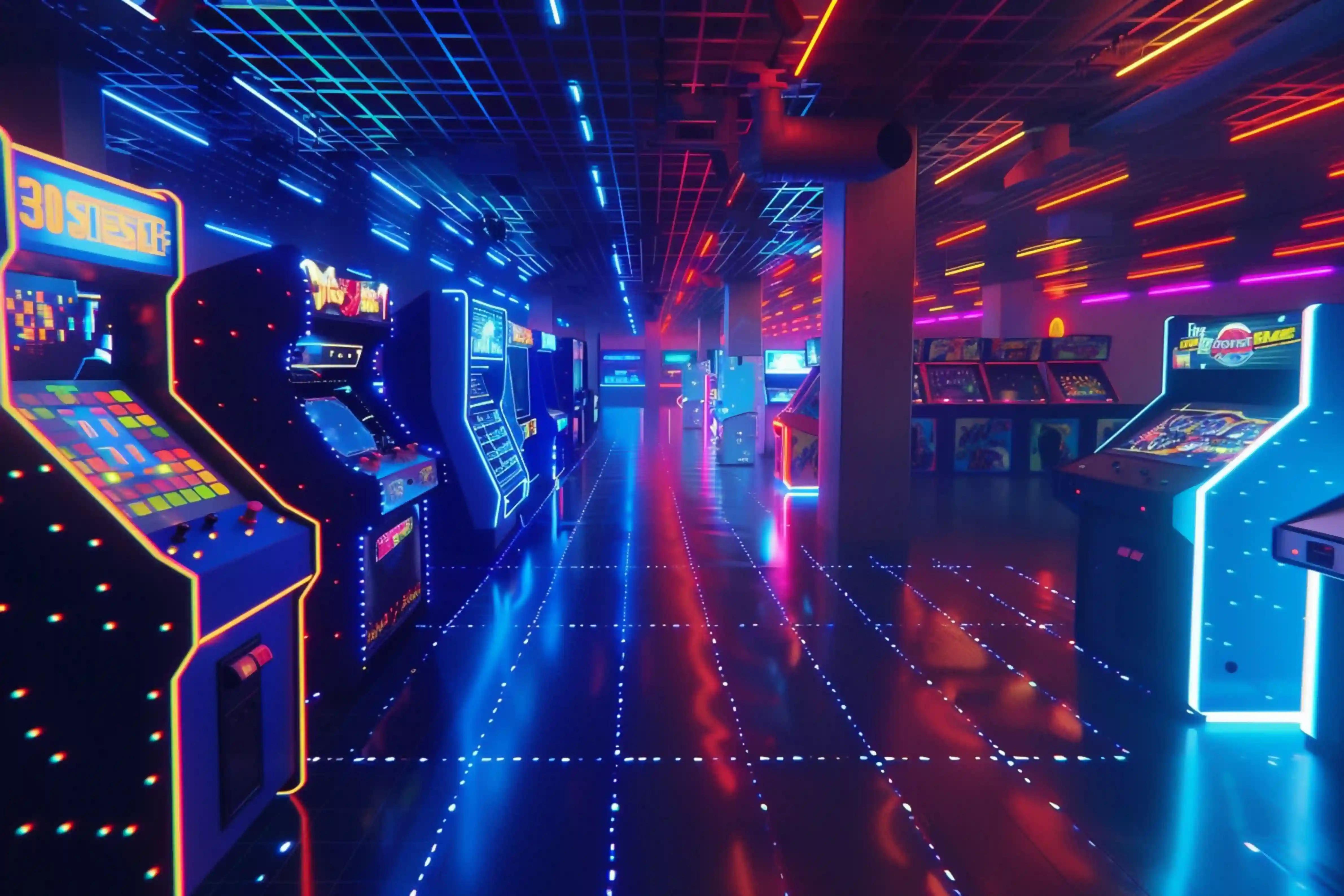 Modern pachinko facility